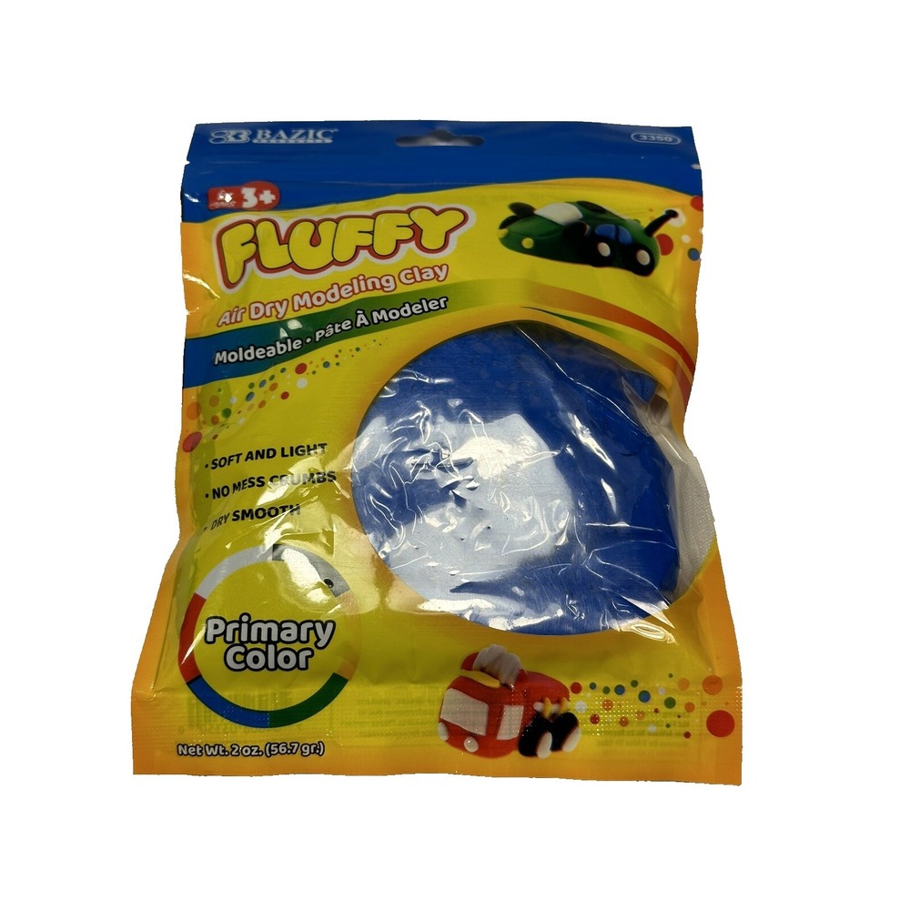 fluffy air dry modeling clay for kids 2 OZ‎ BLUE
